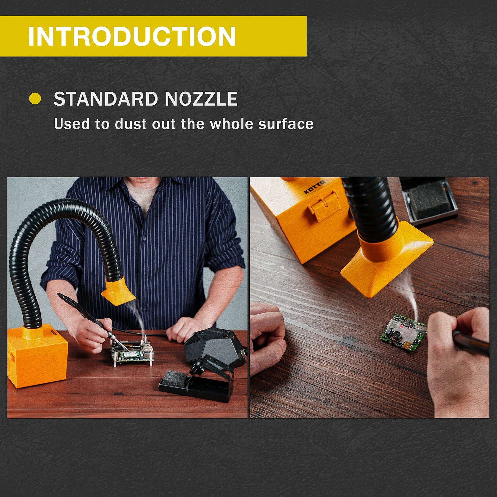 Strong Suction Smoke Absorber for Soldering, Welding, 3D Printing - Extractor...