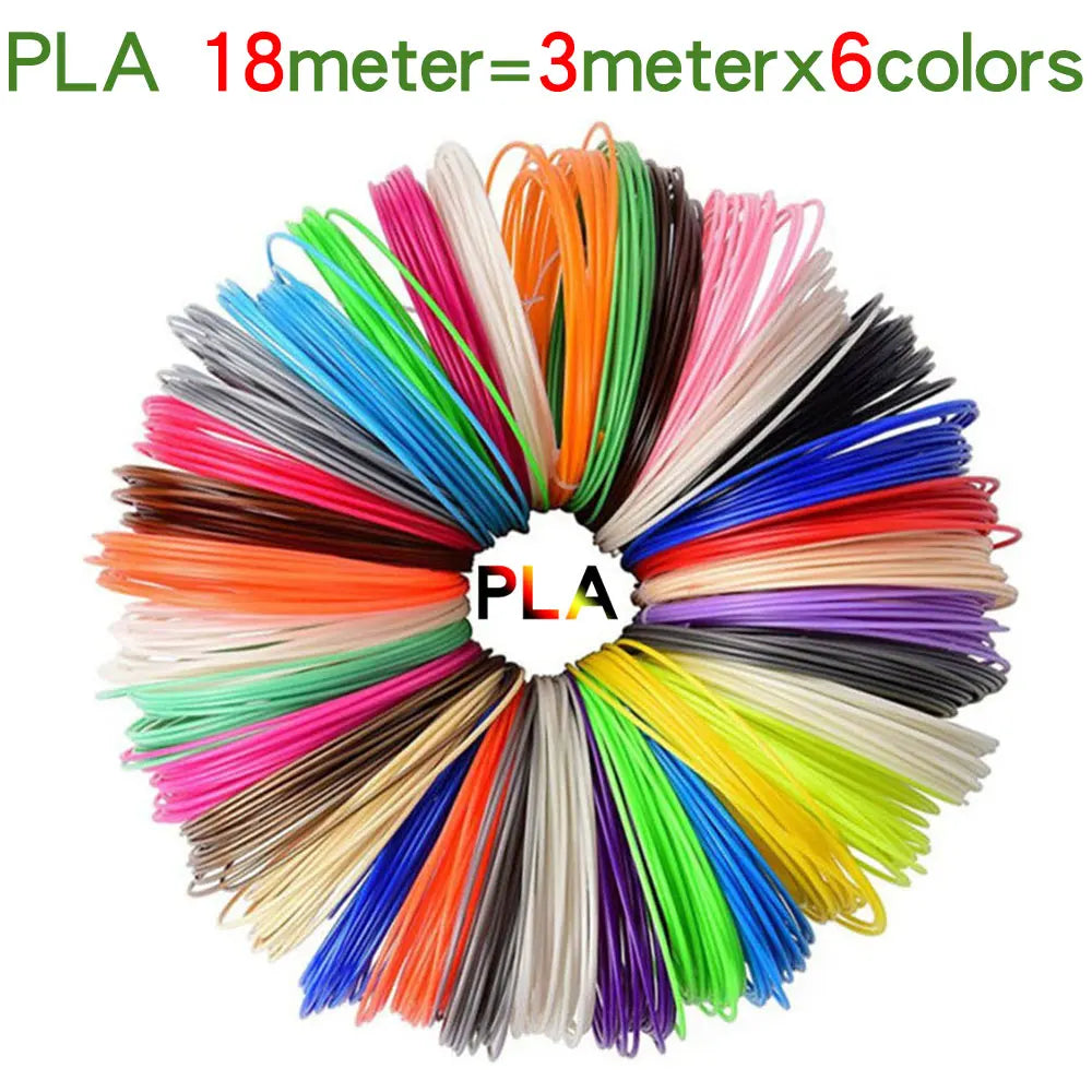 PLA 3D Printing Pen Filament 10/12Colors Diameter 1.75Mm 18M 36M 50M Drawing Tasteless Plastic Materials for 3D Printer 3D Pens