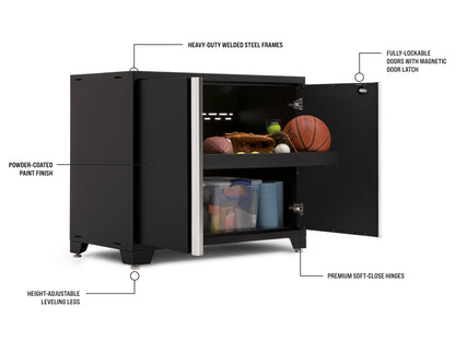 Transform Your Garage with the Pro Series 10PC Heavy-Duty Cabinet Set – Premium 18-Gauge Steel, Fully-Welded and Spacious 192" W X 24" D X 84.75" H Design