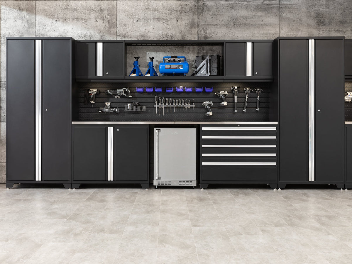 Transform Your Garage with the Pro Series 10PC Heavy-Duty Cabinet Set – Premium 18-Gauge Steel, Fully-Welded and Spacious 192" W X 24" D X 84.75" H Design