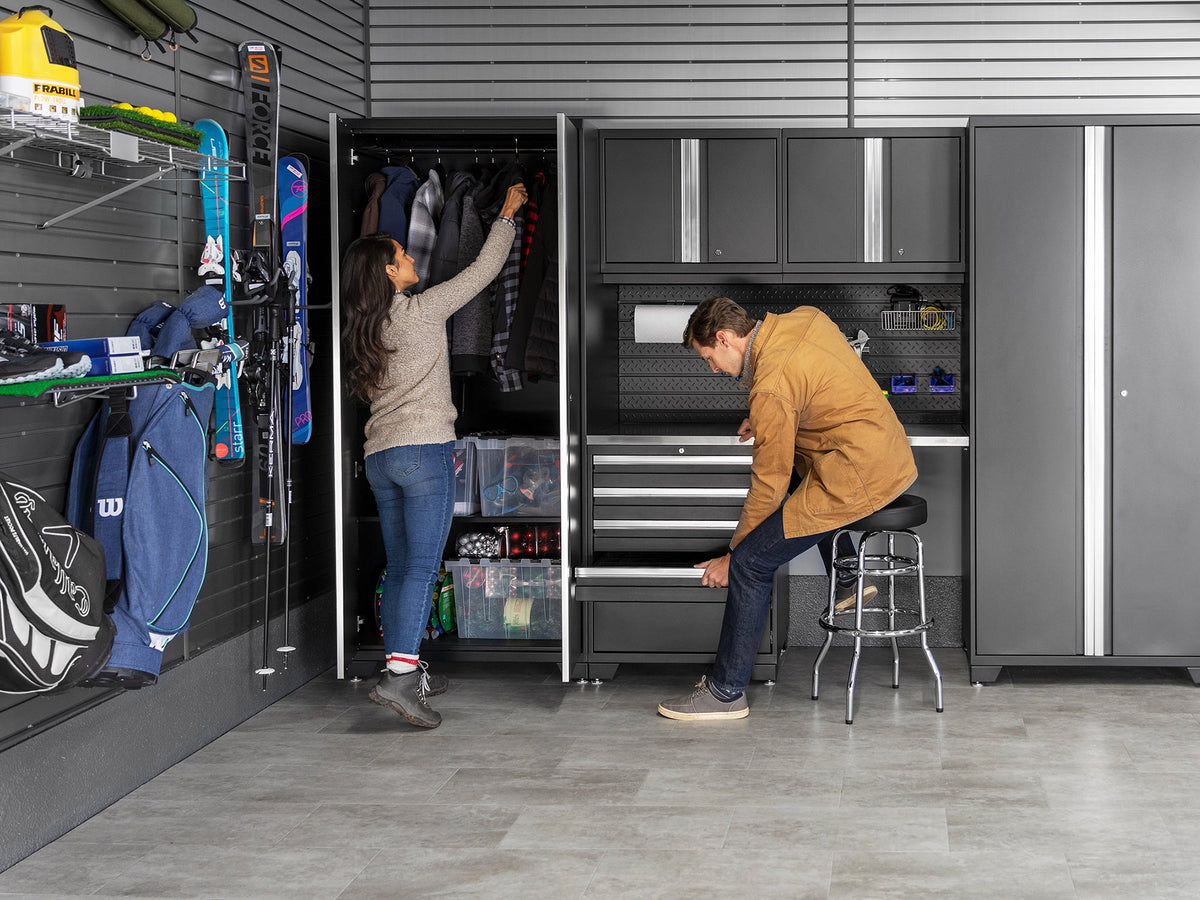 Transform Your Garage with the Pro Series 10PC Heavy-Duty Cabinet Set – Premium 18-Gauge Steel, Fully-Welded and Spacious 192" W X 24" D X 84.75" H Design