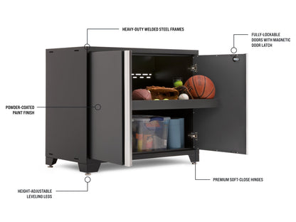 Transform Your Garage with the Pro Series 10PC Heavy-Duty Cabinet Set – Premium 18-Gauge Steel, Fully-Welded and Spacious 192" W X 24" D X 84.75" H Design