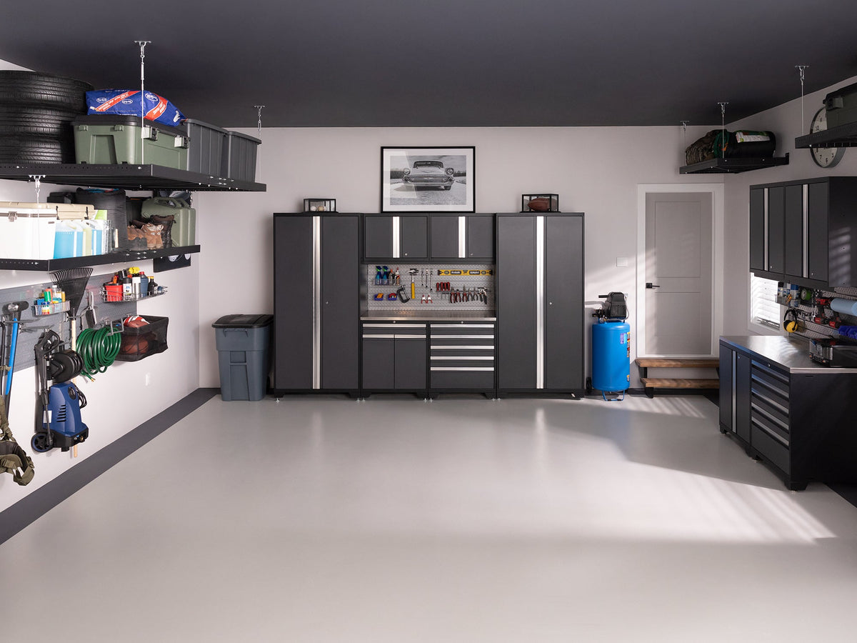 Transform Your Garage with the Pro Series 10PC Heavy-Duty Cabinet Set – Premium 18-Gauge Steel, Fully-Welded and Spacious 192" W X 24" D X 84.75" H Design