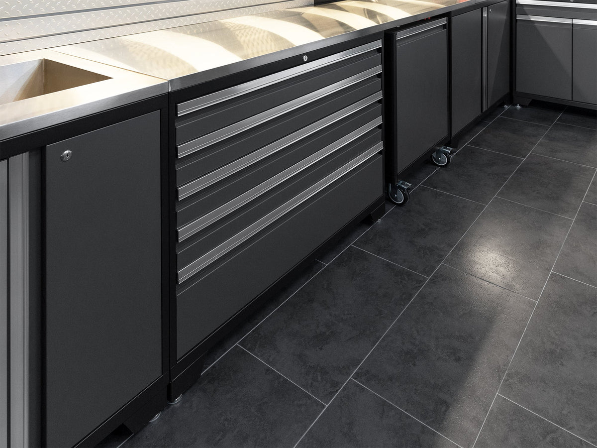 Transform Your Garage with the Pro Series 10PC Heavy-Duty Cabinet Set – Premium 18-Gauge Steel, Fully-Welded and Spacious 192" W X 24" D X 84.75" H Design