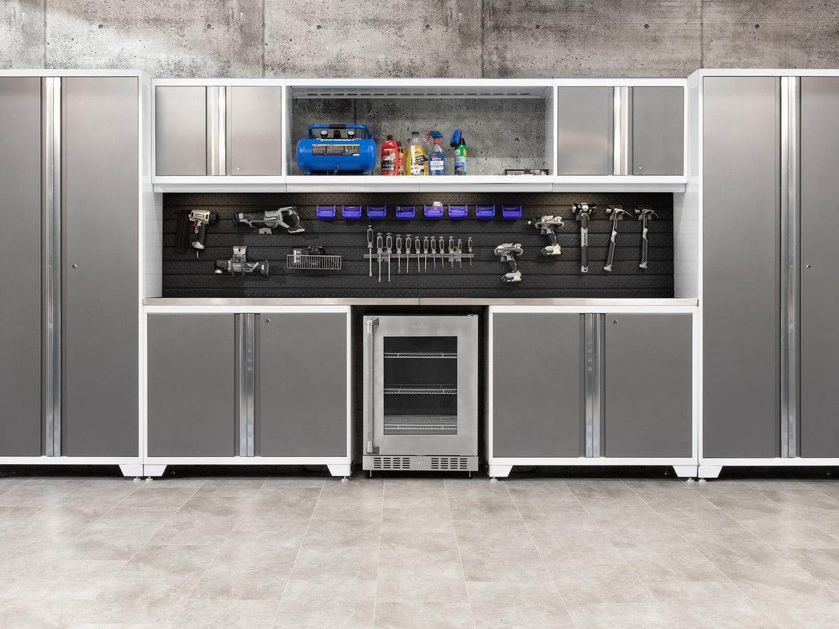 Transform Your Garage with the Pro Series 10PC Heavy-Duty Cabinet Set – Premium 18-Gauge Steel, Fully-Welded and Spacious 192" W X 24" D X 84.75" H Design