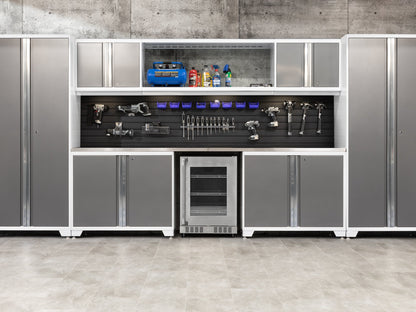 Transform Your Garage with the Pro Series 10PC Heavy-Duty Cabinet Set – Premium 18-Gauge Steel, Fully-Welded and Spacious 192" W X 24" D X 84.75" H Design