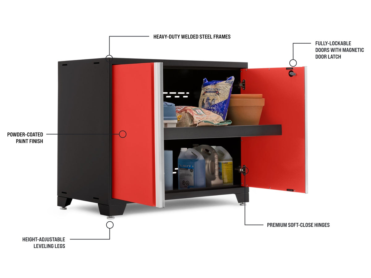 Transform Your Garage with the Pro Series 10PC Heavy-Duty Cabinet Set – Premium 18-Gauge Steel, Fully-Welded and Spacious 192" W X 24" D X 84.75" H Design