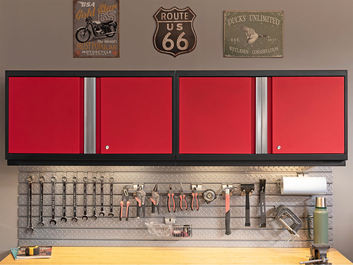 Transform Your Garage with the Pro Series 10PC Heavy-Duty Cabinet Set – Premium 18-Gauge Steel, Fully-Welded and Spacious 192" W X 24" D X 84.75" H Design