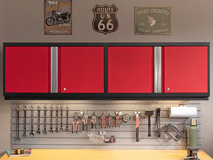 Transform Your Garage with the Pro Series 10PC Heavy-Duty Cabinet Set – Premium 18-Gauge Steel, Fully-Welded and Spacious 192" W X 24" D X 84.75" H Design