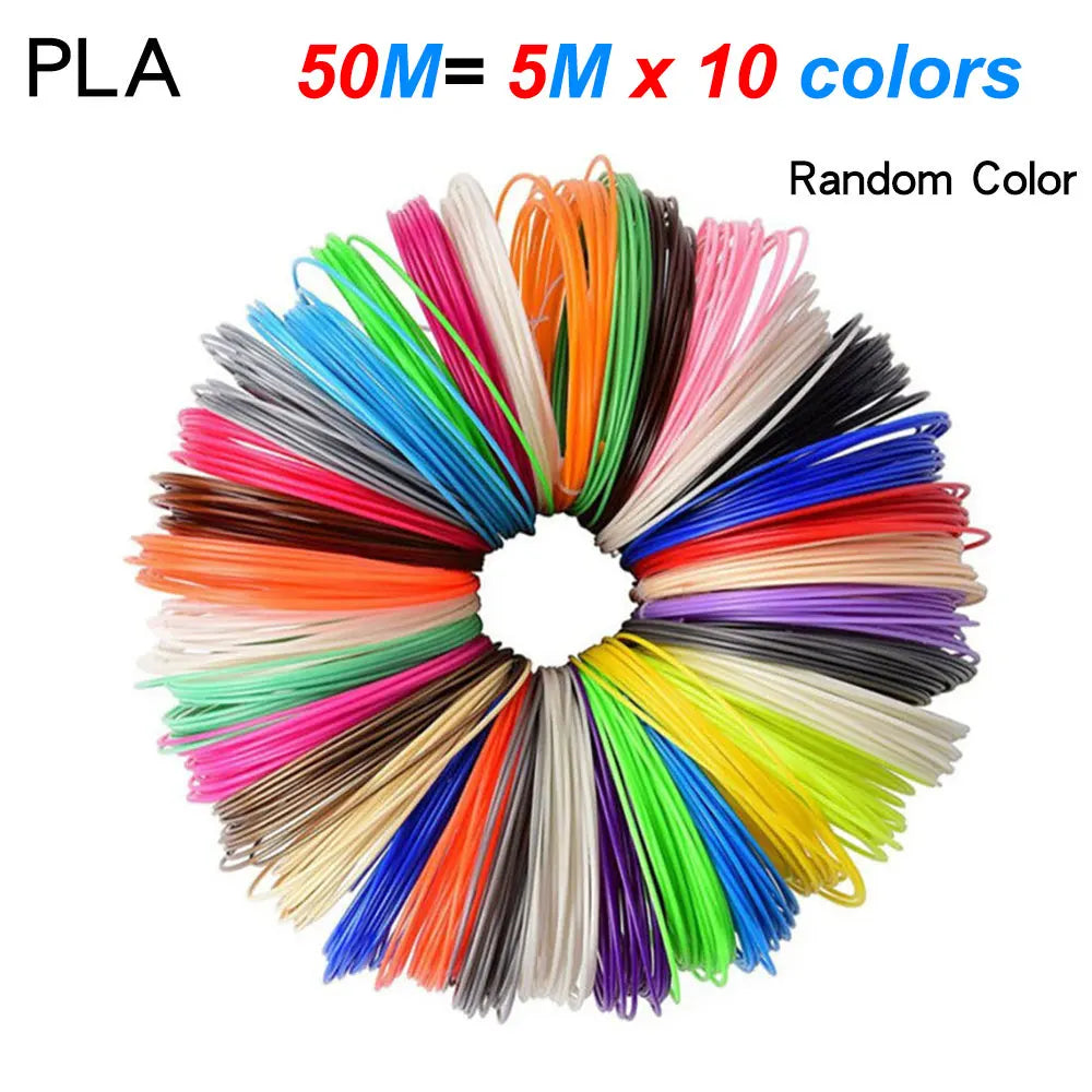 PLA 3D Printing Pen Filament 10/12Colors Diameter 1.75Mm 18M 36M 50M Drawing Tasteless Plastic Materials for 3D Printer 3D Pens