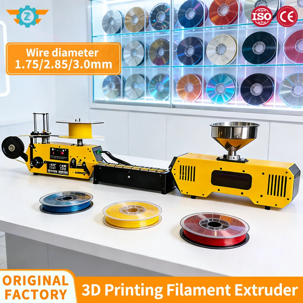 HT400 Desktop Extruder 3D Printing Filament Maker Automatic Wire Diameter 1.75Mm 3Mm for PLA PETG PA ABS PC PP ABS