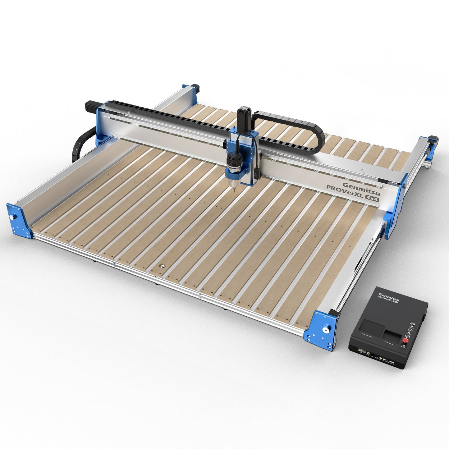 PROVerXL 4x4 CNC Router Machine with Vectric Software, Support Dual Z-Axis, Closed-loop Stepper Motor, Ball Screw Drive System, 1300x1300 Work Area for Wood Metal Carving