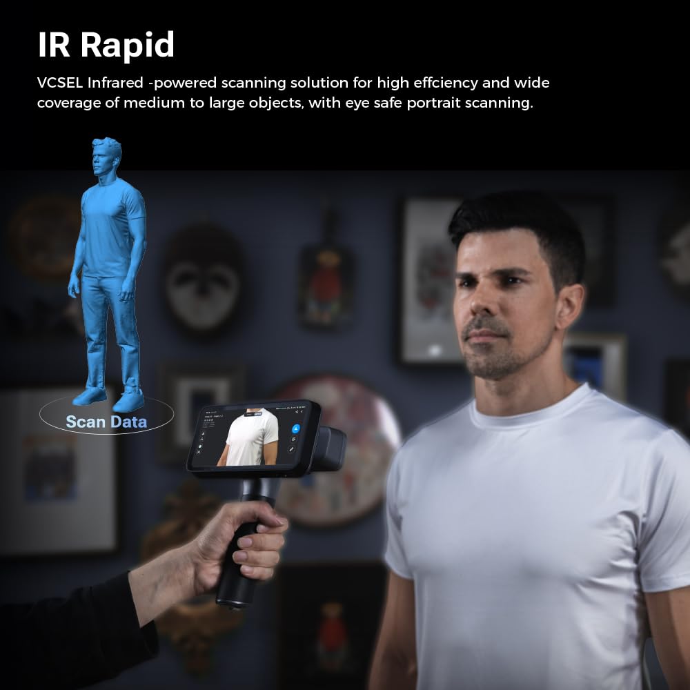 Unleash Your Creativity with the Rigil All-In-One Wireless 3D Scanner - Precision Scanning at 0.04mm Accuracy