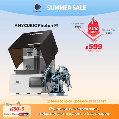 Photon P1 14K High Precision LCD Resin 3D Printer Professional 3D Printing Machine for Hobbyists and Profession
