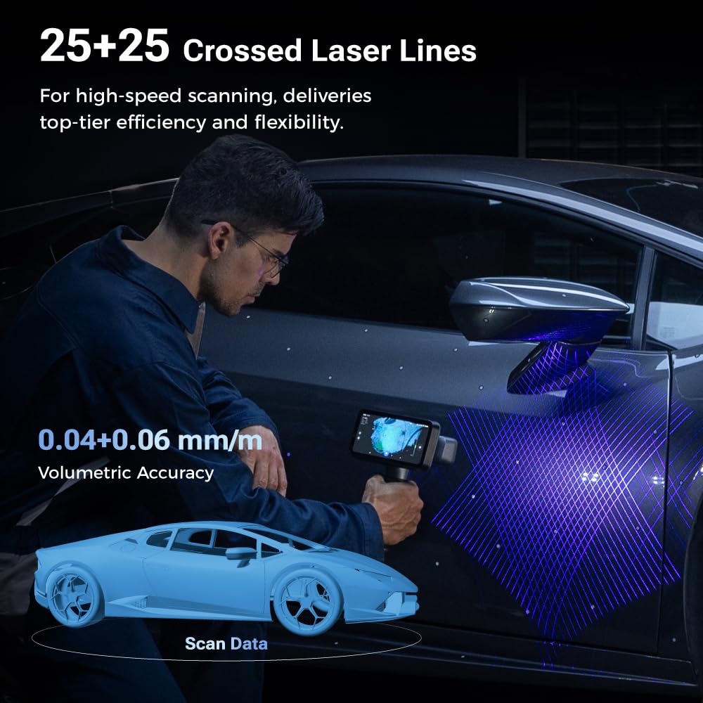 Unleash Your Creativity with the Rigil All-In-One Wireless 3D Scanner - Precision Scanning at 0.04mm Accuracy