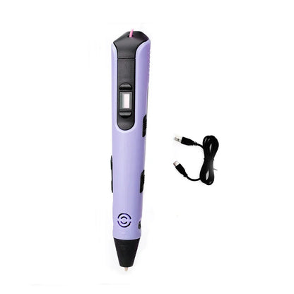 New 3D Printing Pen Children DIY Painting Toys Upgraded LCD Screen Creative Handmade Toys Niche Holiday Gift PLA Filagment