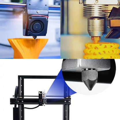 5PCS Hardened Steel MK8 Nozzle 0.4Mm Hotend Extruder All Metal Nozzle for Cr-10/Ender 3/Ender 3S/5/6 3D Printer 1.75Mm