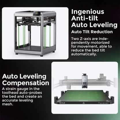 Creality K2 plus Combo 3D Printer, Multi Color 3D Printing with CFS, 600Mm/S Print Speed,Max Build Capacity 13.78X13.78X13.78 In