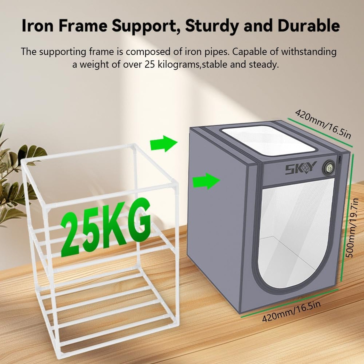 3D Printer Filament Storage Box 2 Tiers Metal with Thermo-Hygrome