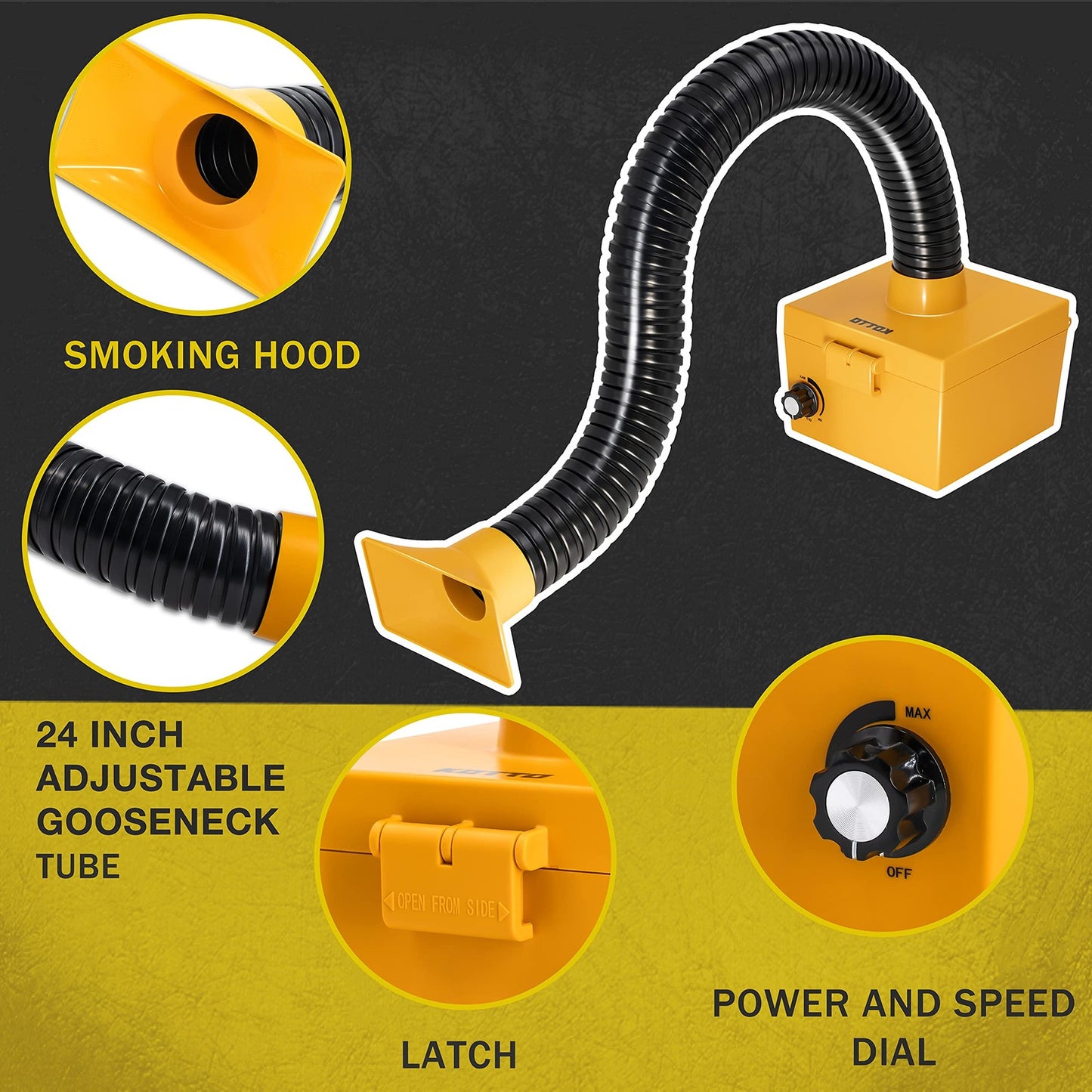 Strong Suction Smoke Absorber for Soldering, Welding, 3D Printing - Extractor...