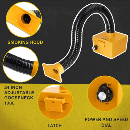 Strong Suction Smoke Absorber for Soldering, Welding, 3D Printing - Extractor...