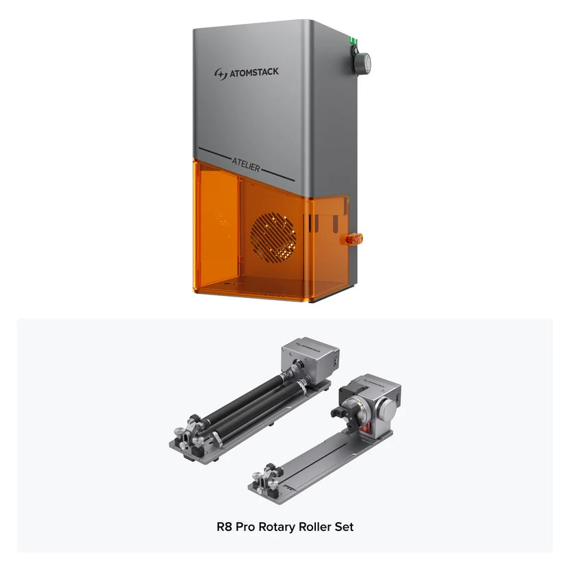 Atelier World's 1st FDA Class 1 Portable Diode Laser Engraver with Built-in Camera.