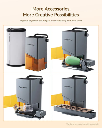 Atelier World's 1st FDA Class 1 Portable Diode Laser Engraver with Built-in Camera.