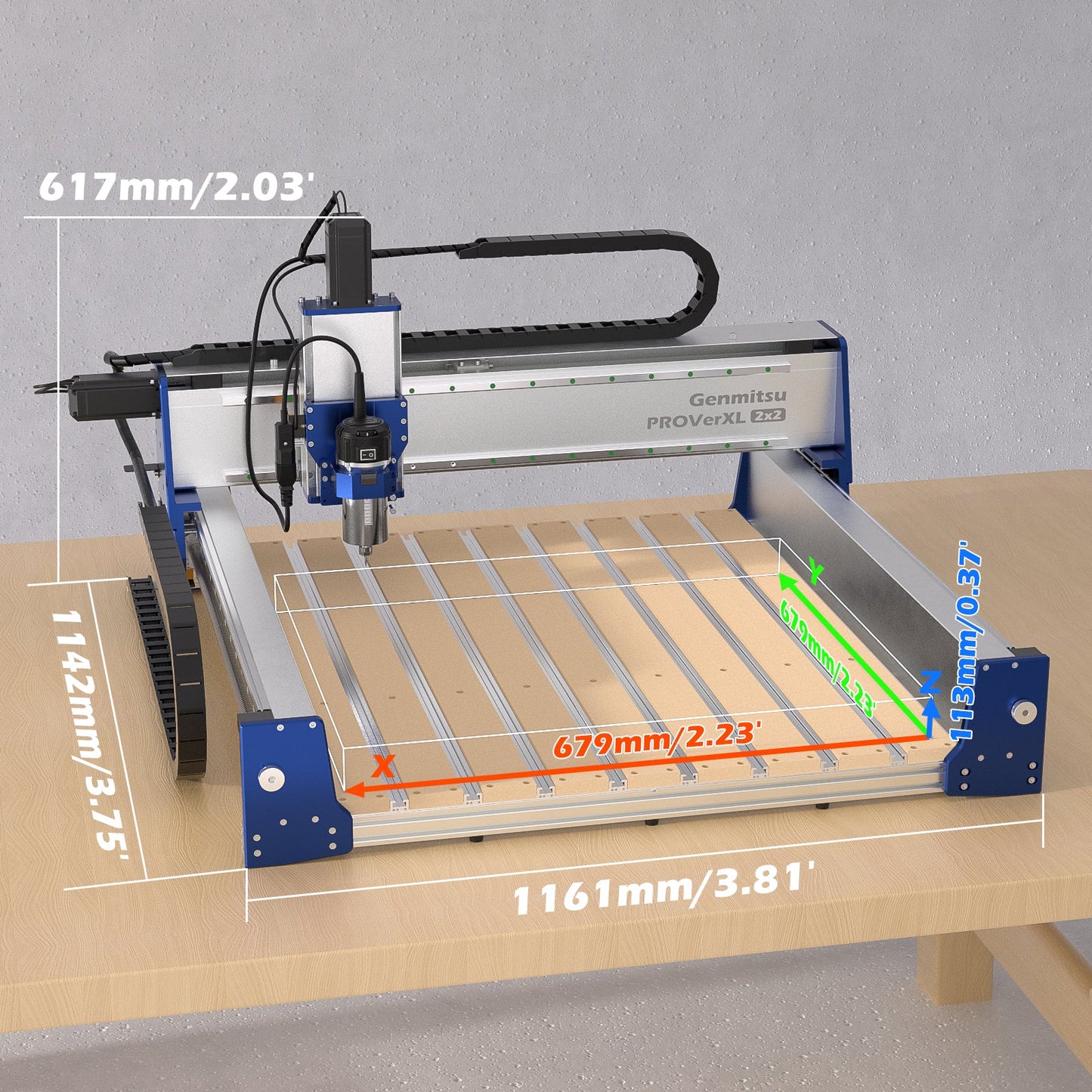 PROVerXL 2x2 CNC Router with Vectric Sotware, Professional Grade Precision & Pre-Assembled Modular Design