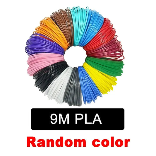 9M/25M/50M/100M PLA PCL 3D Printing Pen Consumables Colored Odorless Safety Plastic Filament Diameter 1.75Mm for 3D Printing Pen