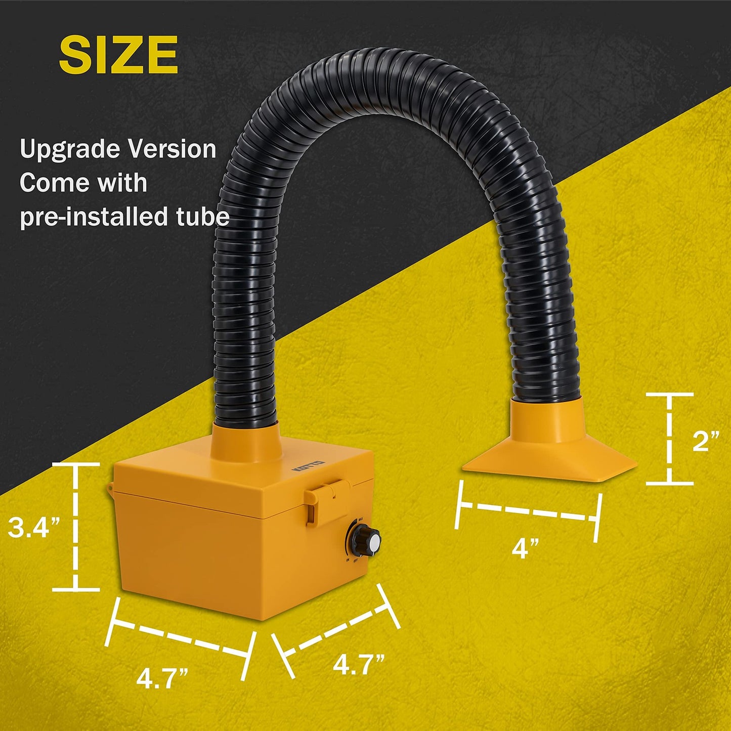 Strong Suction Smoke Absorber for Soldering, Welding, 3D Printing - Extractor...