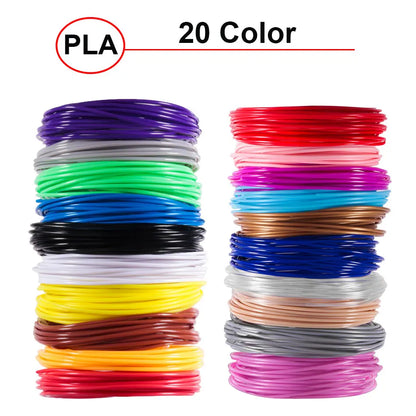 5M 5/10/20 Colors 3D Pen Refills Pla 3D Pen Printing Cables Filament Printing Materials High Precision Printer Cable Mate