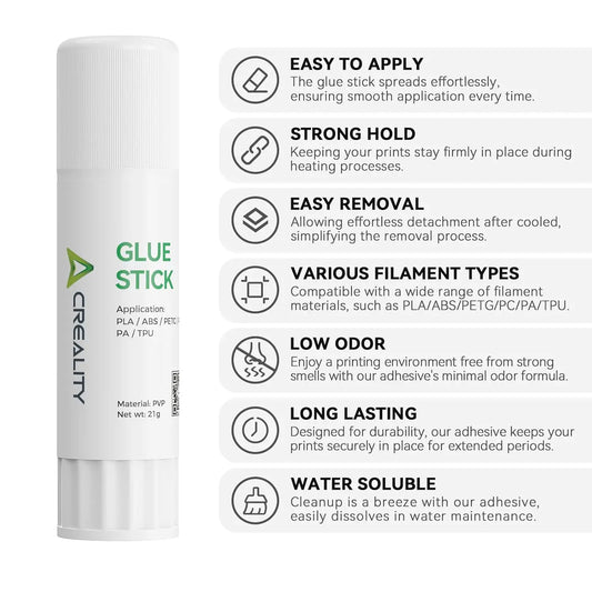 3D Printer Glue Sticks 1/2/4/5PCS for Hot Bed Warping Reducing 3D Printer Bed Adhesive PVP Solid 3D Print Glue Stick