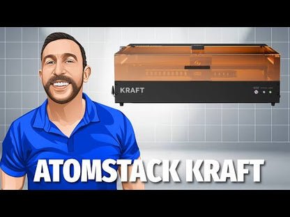 AtomStack Kraft Dual-laser Engraver 20W Diode + 1.2W IR (Engraves 300 + Materials)